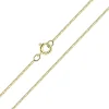 Gold plated basic ketting, kleine schakel (curb chain)