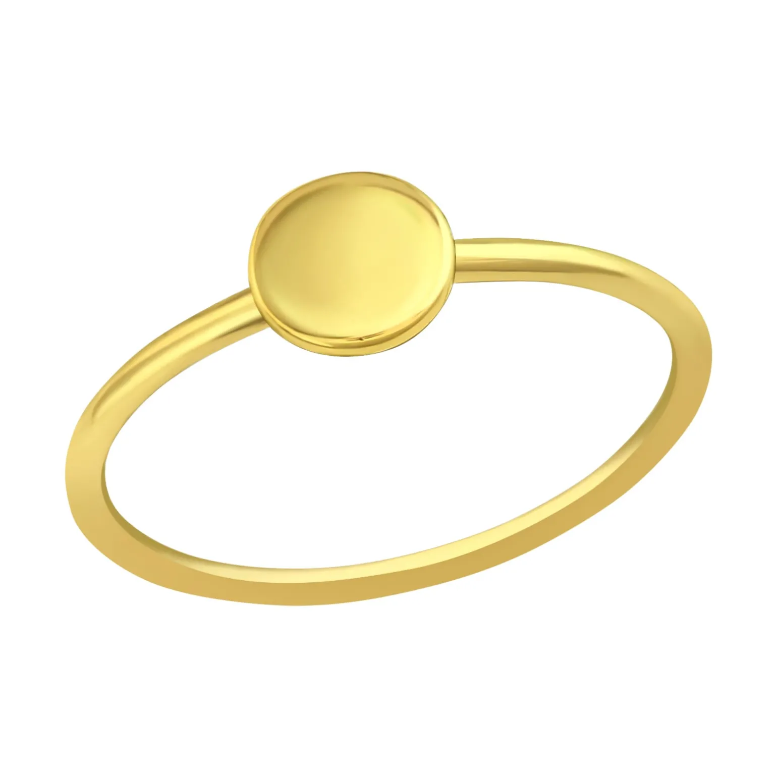 Gold plated basic ring