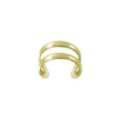 Gold plated ear cuff, dubbele band