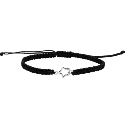 Katoenen armband met open ster