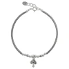 Zilveren armband met hanger, levensboom (tree of life)