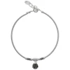 Zilveren armband met hanger, roos
