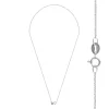 Zilveren basic ketting, kleine schakel