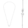 Zilveren basic ketting, slangenschakel (snake chain) met bolletjes