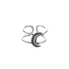 Zilveren ear cuff, maansikkel