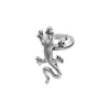 Zilveren ear cuff, salamander