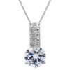 Zilveren ketting, chique ketting met kristallen