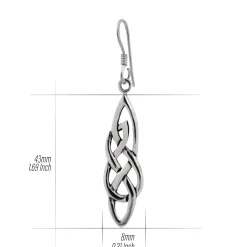 Zilveren oorhangers, Keltische knoop