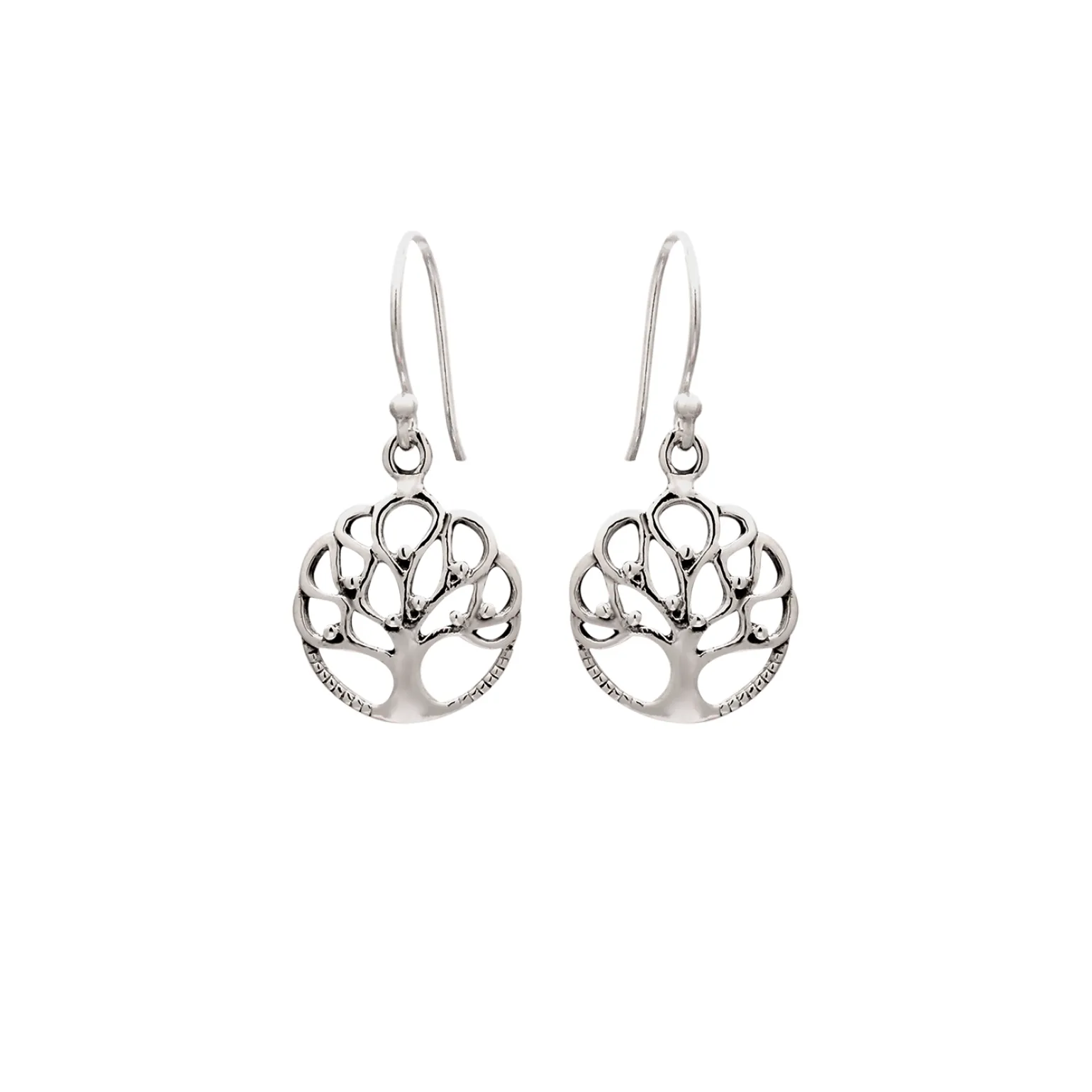 Zilveren oorhangers, tree of life