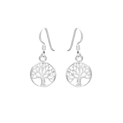 Zilveren oorhangers, tree of life