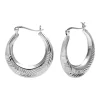 Zilveren oorringen, diamond cut