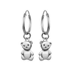 Zilveren oorringen, teddybeer