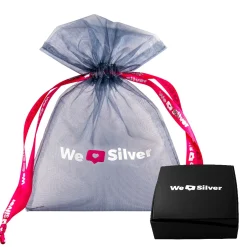 Zilveren oorstekers met natuursteen